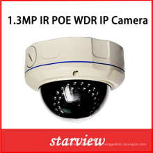 1.3MP WDR IP IR Ik10 Vandalproof CCTV Cámara domo de seguridad